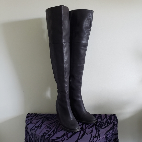 Over the Knee Leather Boots - Picture 2 of 13